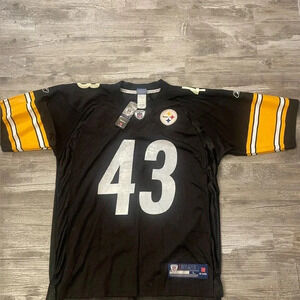 NFL Equipment Onfield Reebok jersey. Polamalu, Pittsburg Steelers.
